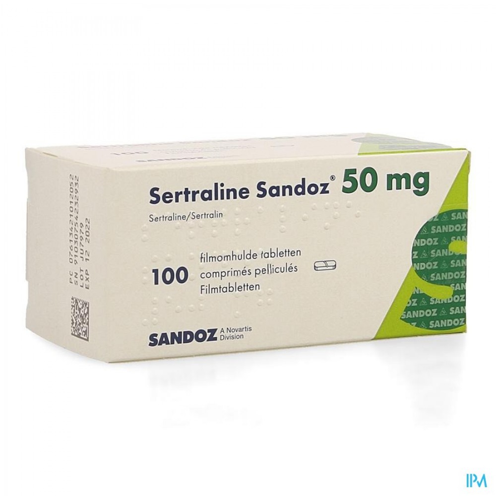 Sertraline Sandoz Comp 100 X 50mg Apotheek Van Houtte