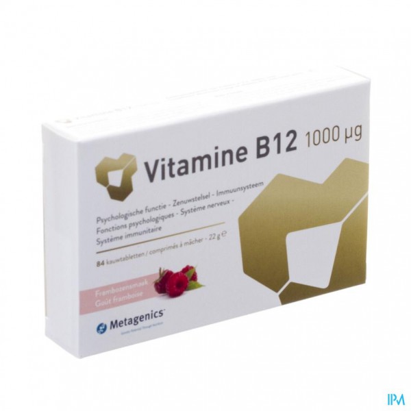 Vitamin B12 1000mcg Kauwtabl 84 Metagenics